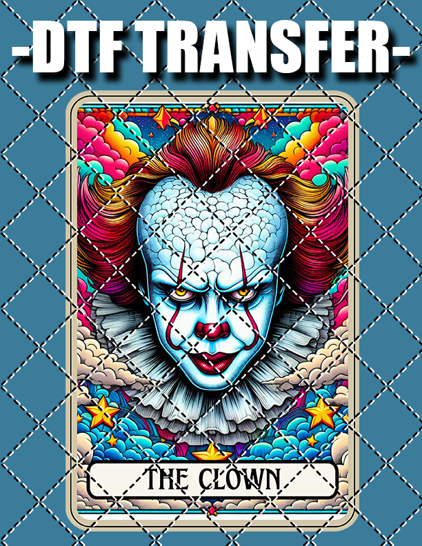 Pennywise Tarot - DTF Transfer (Ready To Press)