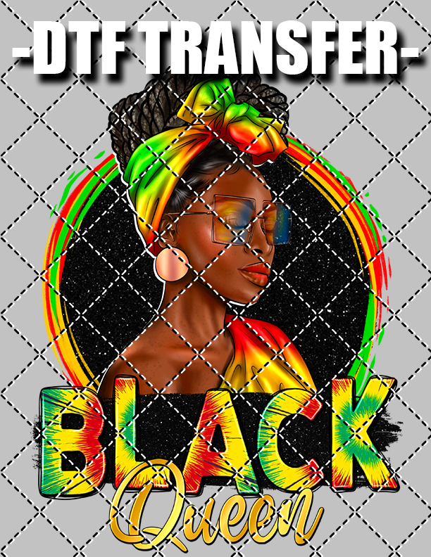 Black Queen - DTF Transfer (Ready To Press)