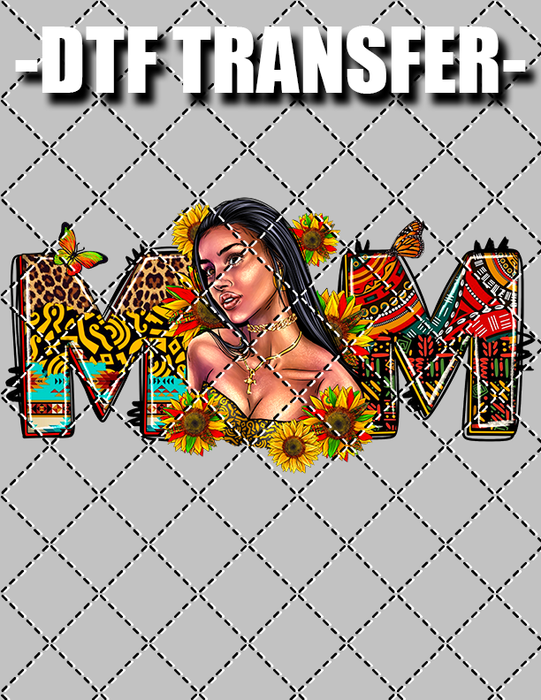 Black Mom - DTF Transfer (Ready To Press)