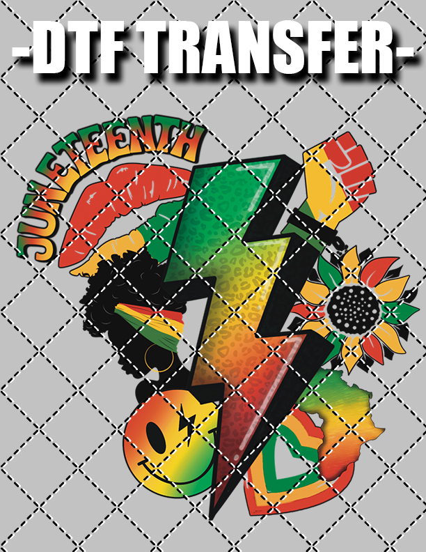 Juneteenth Retro - DTF Transfer (Ready To Press)