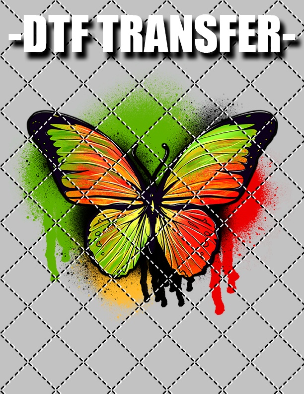Juneteenth Butterfly - DTF Transfer (Ready To Press)