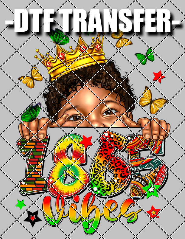 1865 Vibe Little Boy - DTF Transfer (Ready To Press)