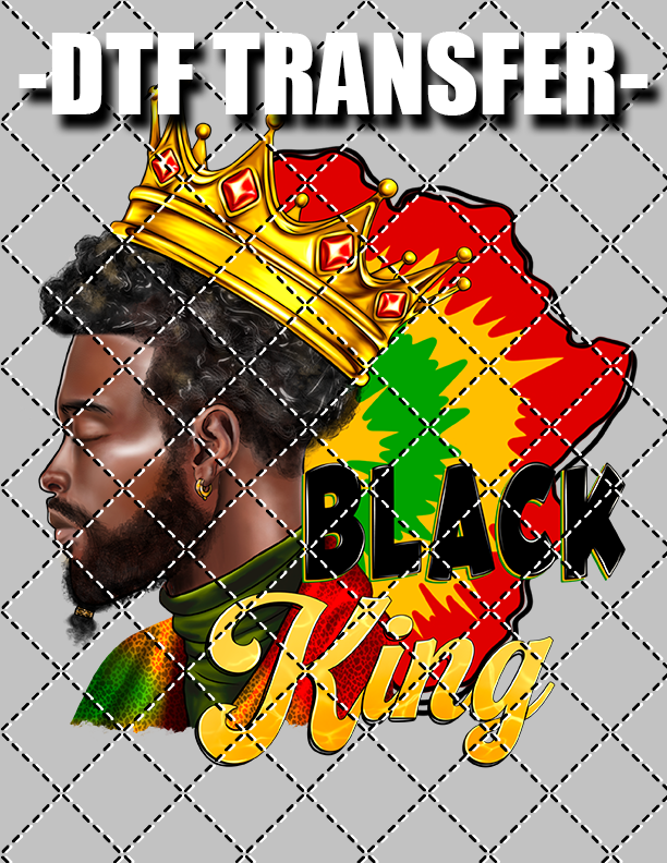Black King - DTF Transfer (Ready To Press)