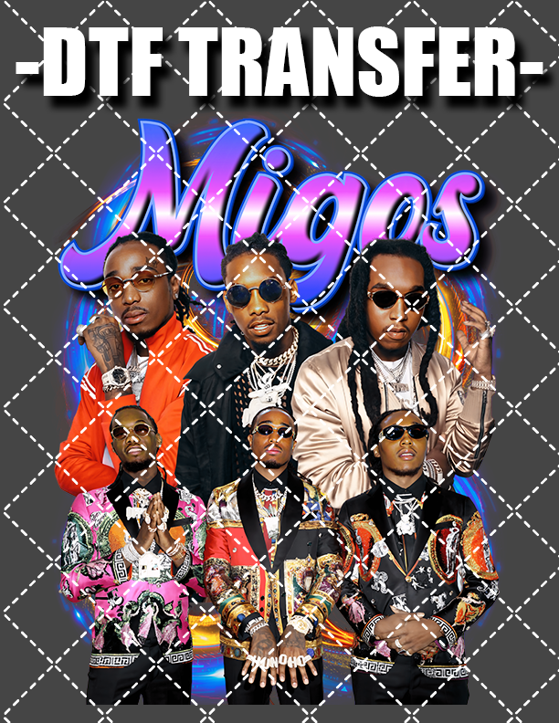 Migos Bootleg - DTF Transfer (Ready To Press)