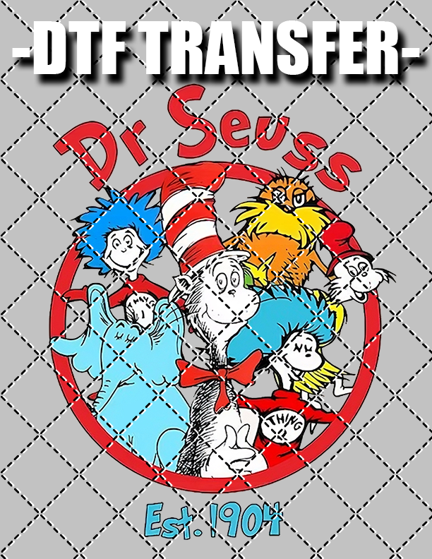 Seuss Est V2 - DTF Transfer (Ready To Press)