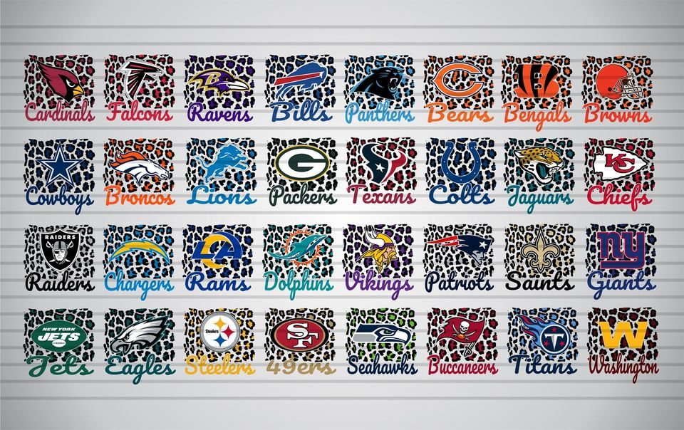 NFL Cheetah Print (Select Team) - DTF Transfer (Ready To Press)