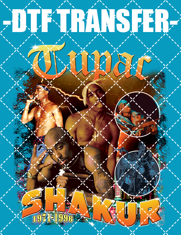 Tupac Bootleg - DTF Transfer (Ready To Press)