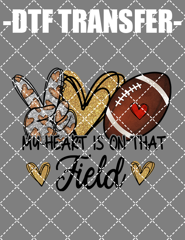 Peace Love Football - DTF Transfer (Ready To Press)