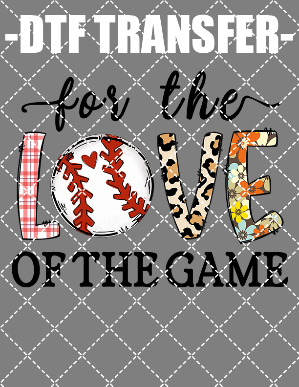 Love Baseball - DTF Transfer (Ready To Press)