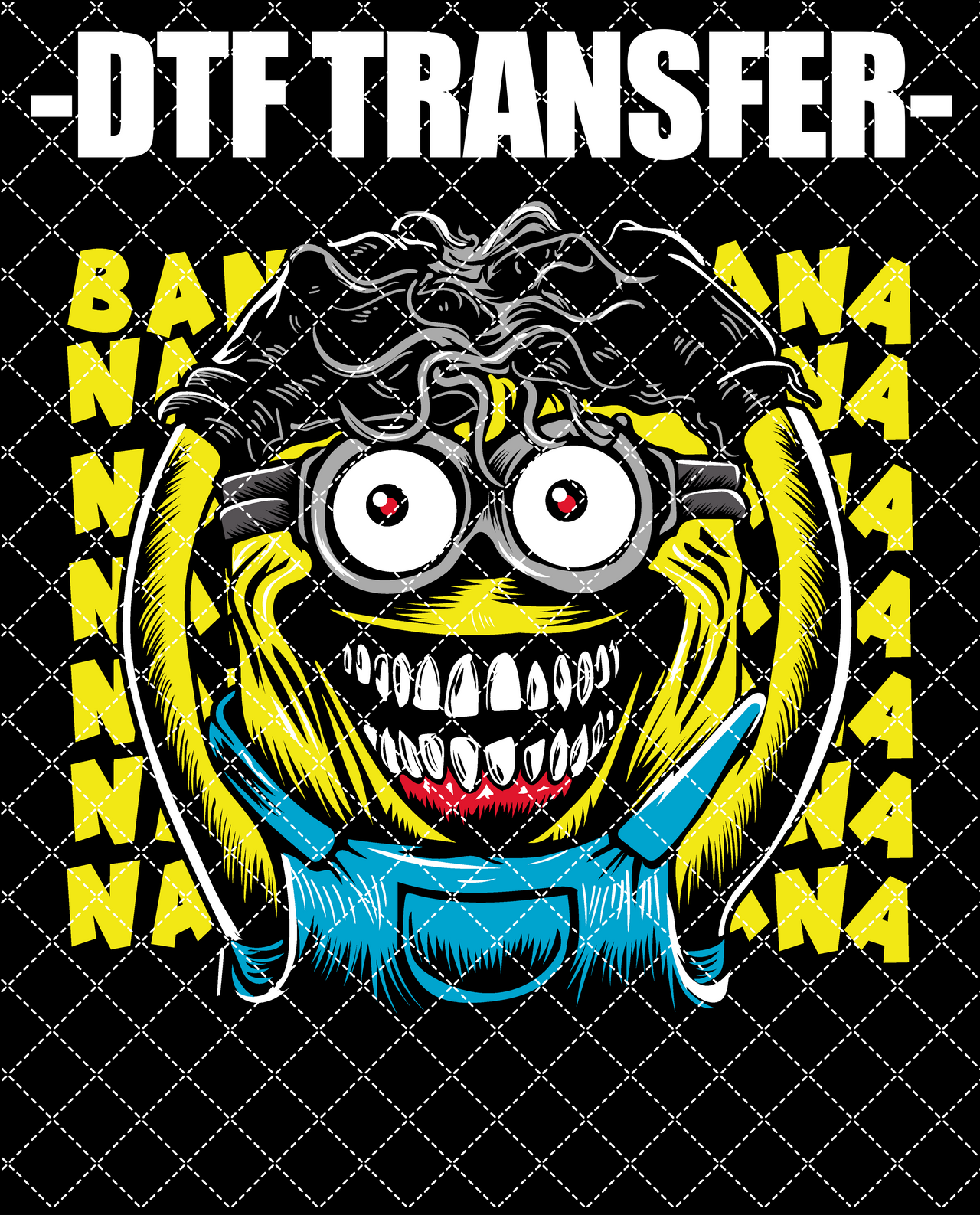 Minion Banana (For Black Tee) - DTF Transfer (Ready To Press)