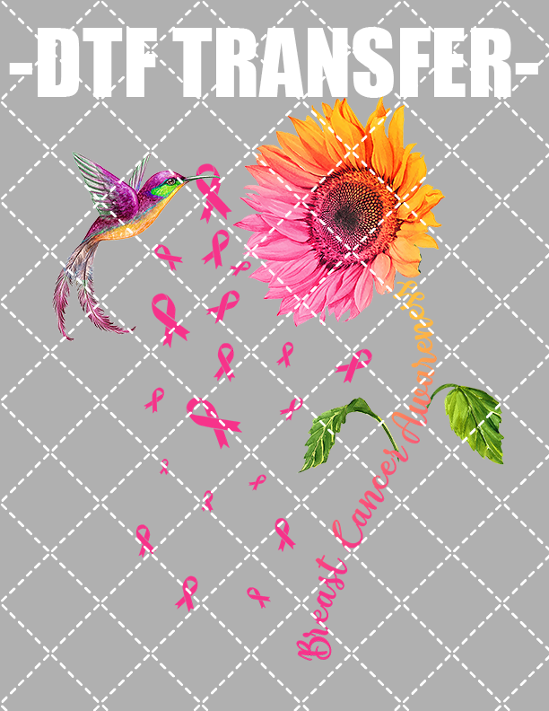 Awareness Hummingbird - DTF Transfer (Ready To Press)