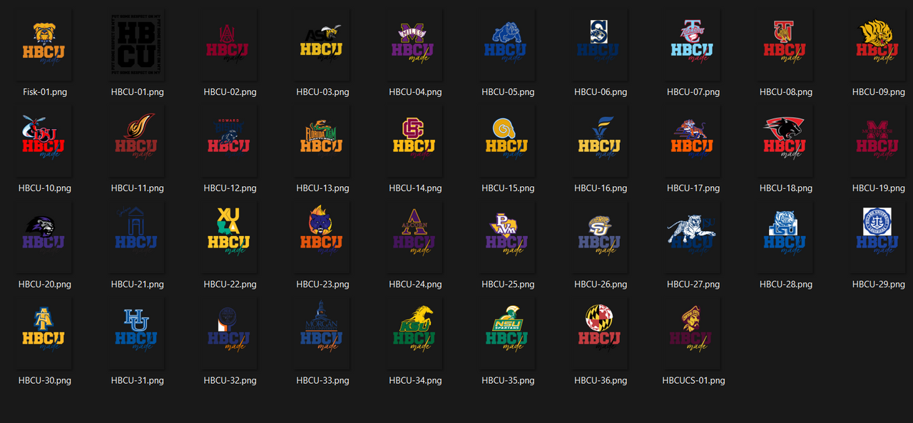HBCU Made (Select Team) - DTF Transfer (Ready To Press)
