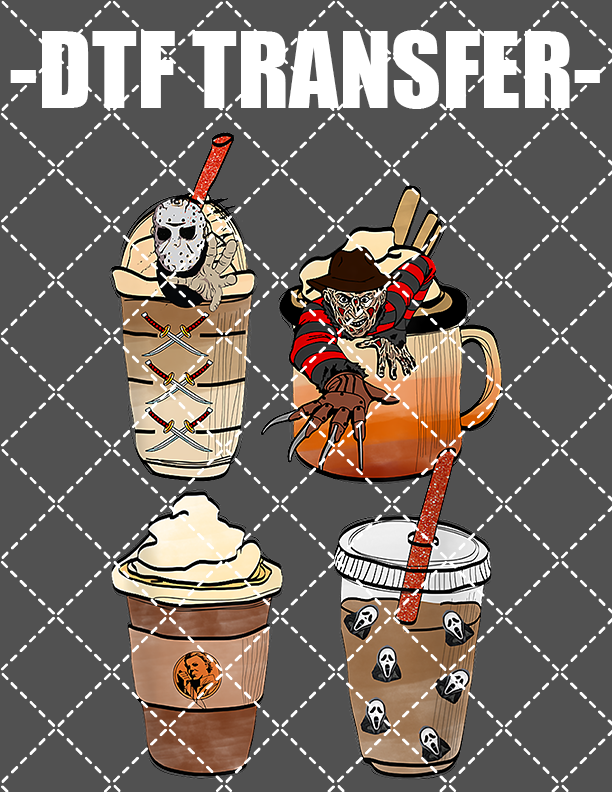Halloween Coffee - DTF Transfer (Ready To Press)