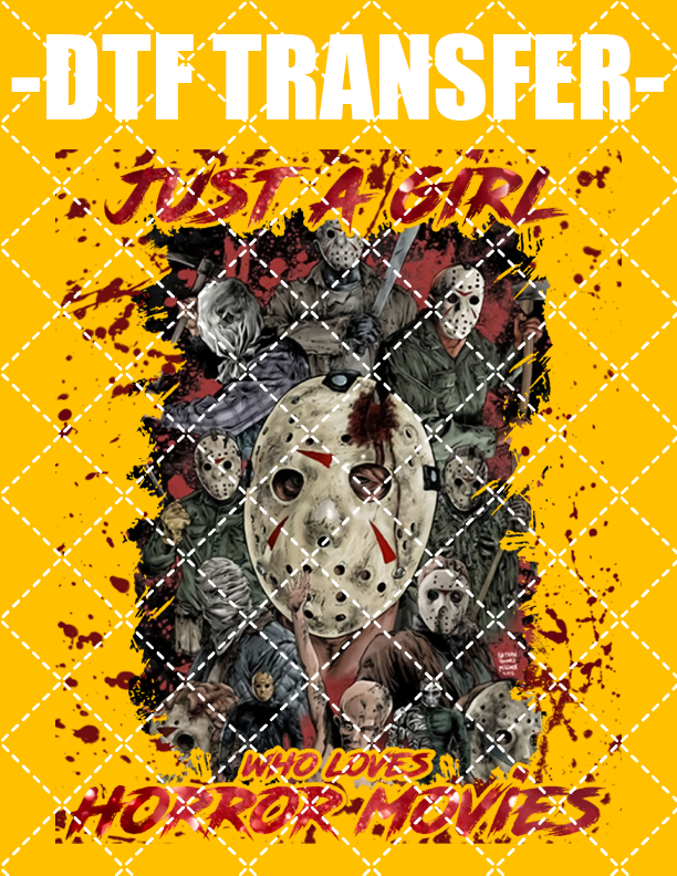 Halloween Just A Girl 1 - DTF Transfer (Ready To Press)