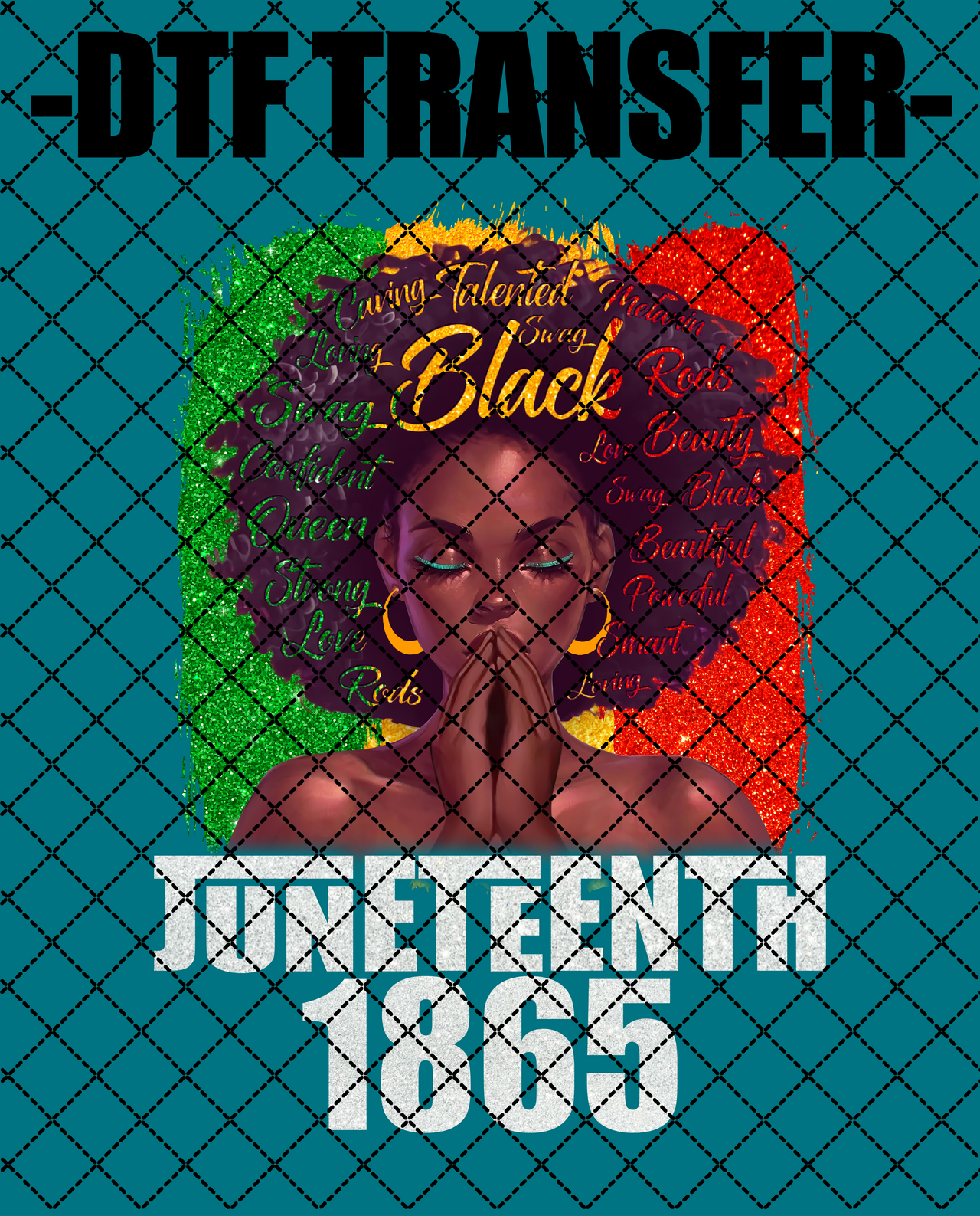Juneteenth Talented - DTF Transfer (Ready To Press)