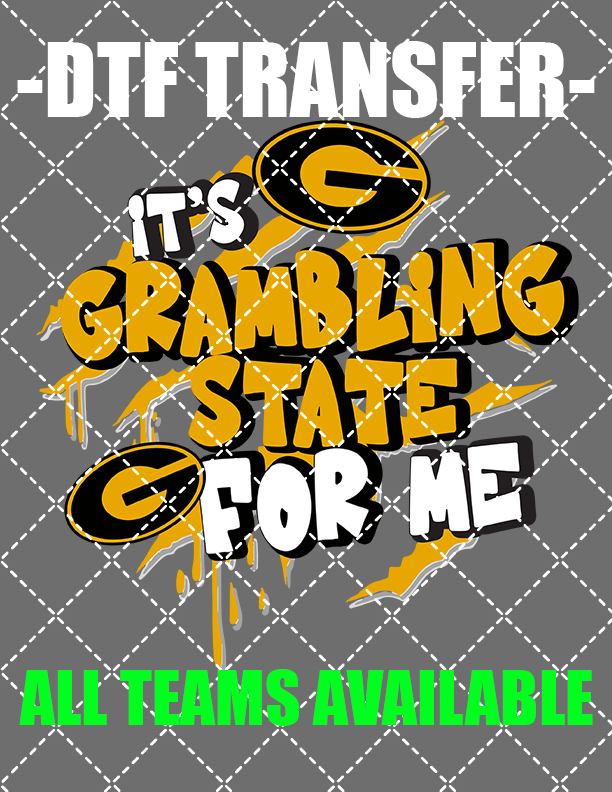 HBCU For Me (Select Team) - DTF Transfer (Ready To Press)