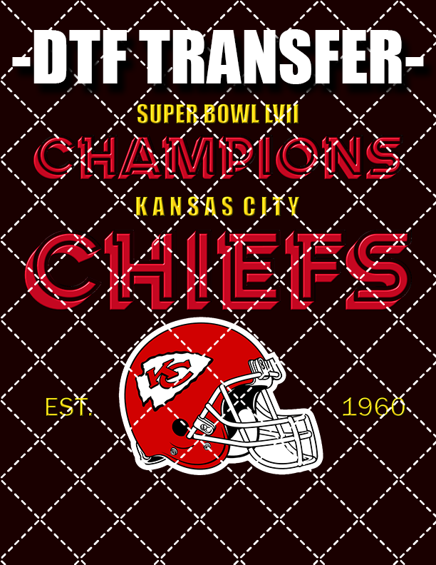 Chiefs Super Bowl v3 - DTF Transfer (Ready To Press)