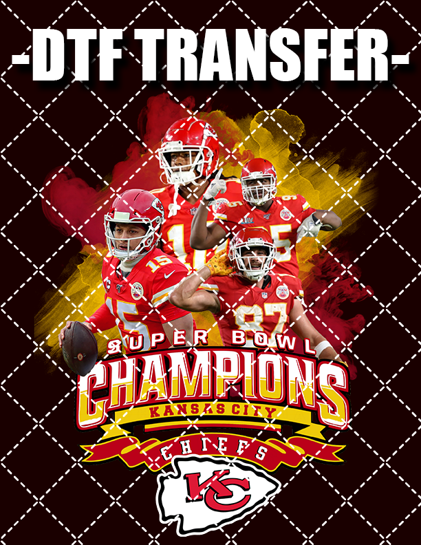 Chiefs Super Bowl v5 - DTF Transfer (Ready To Press)