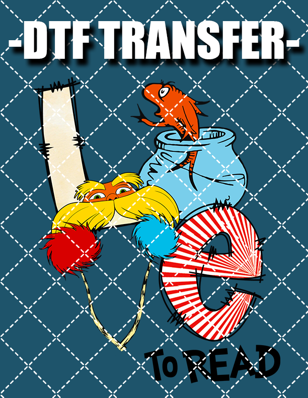 Love To Read - DTF Transfer (Ready To Press)
