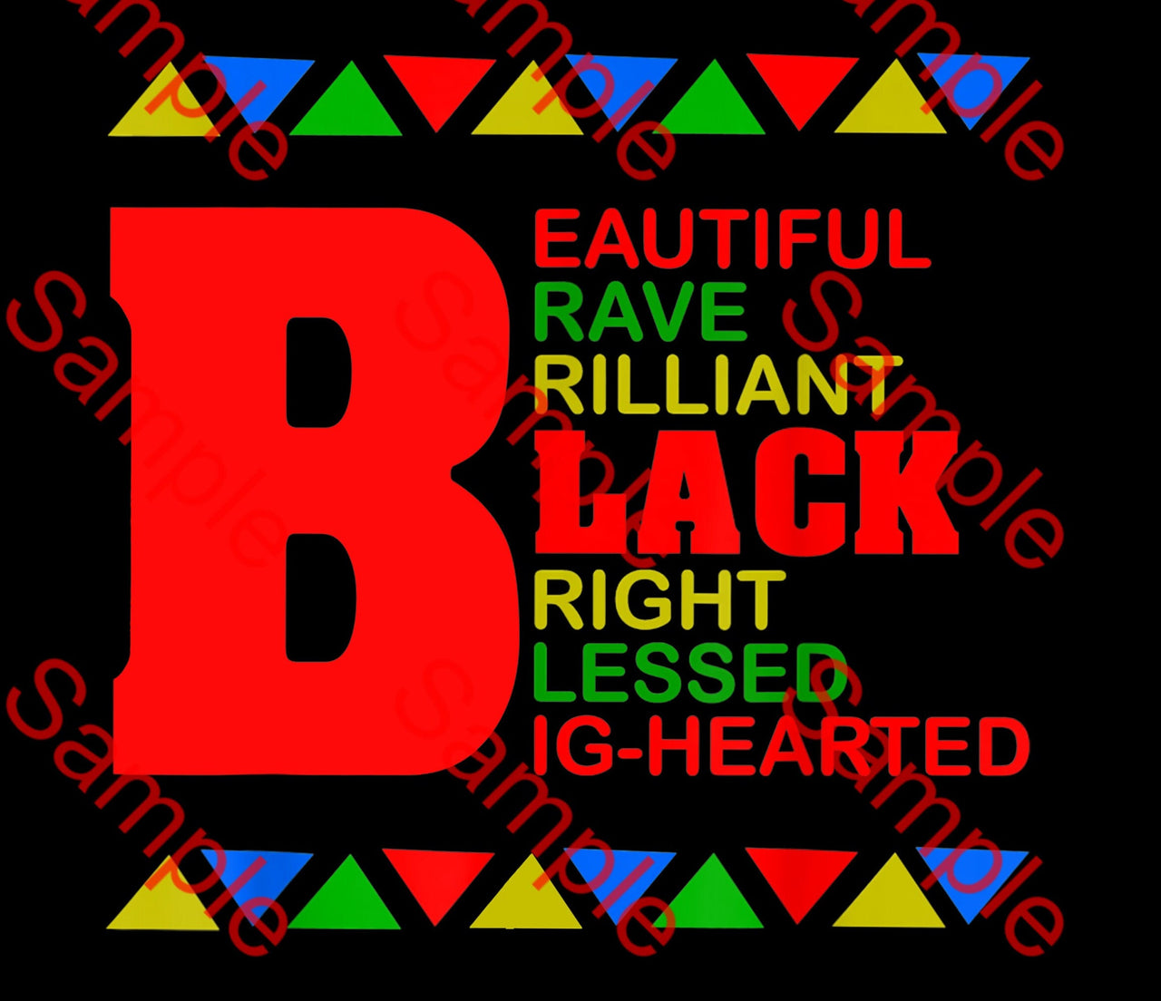 Black Beautiful - DTF Transfer (Ready To Press)