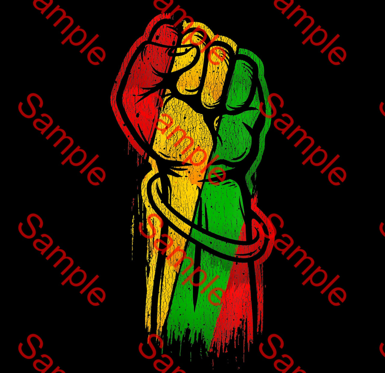 Black History Fist- DTF Transfer (Ready To Press)