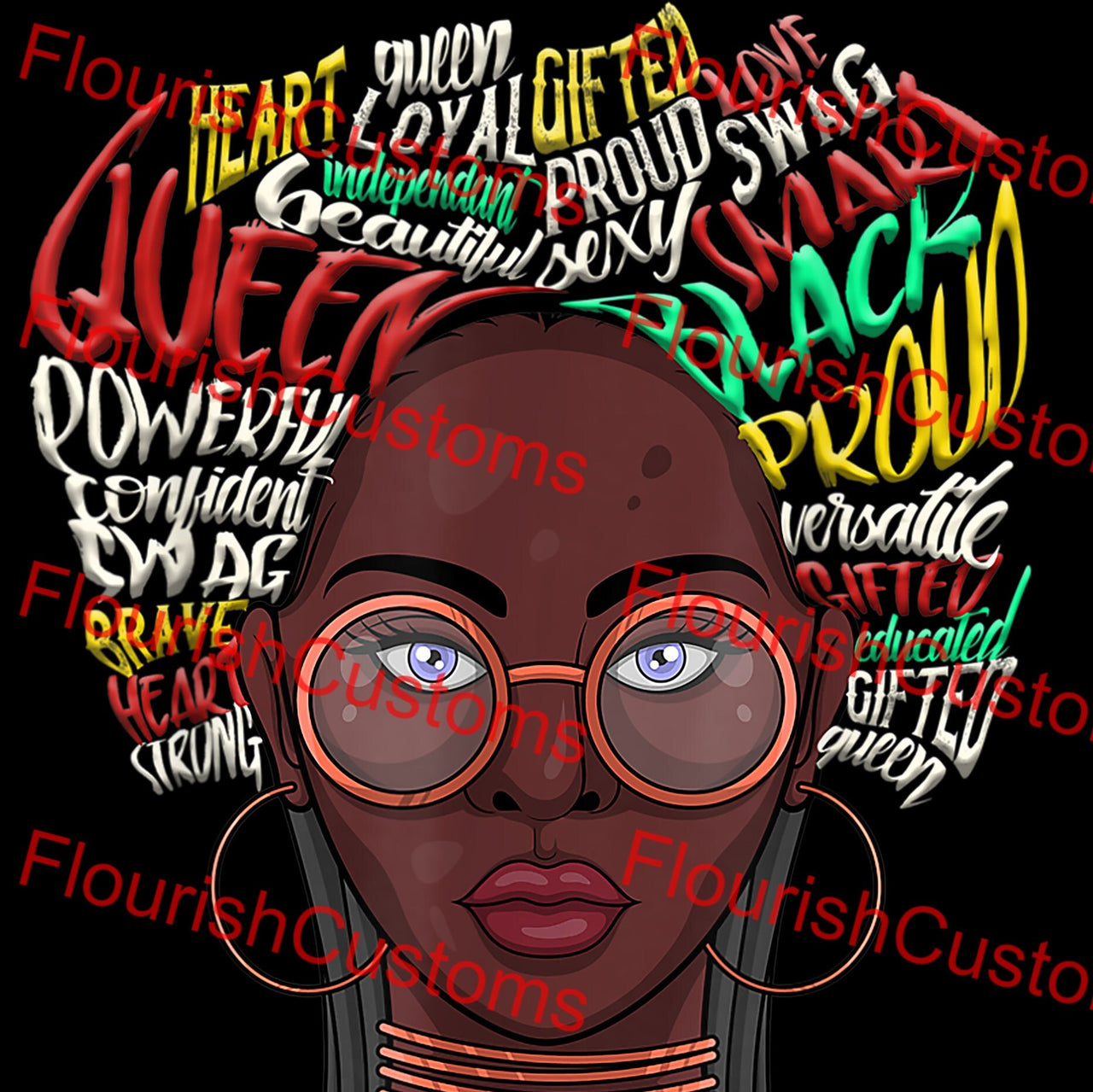 Encourage Black Women - DTF Transfer (Ready To Press)