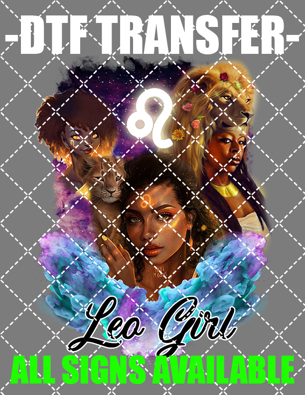 Zodiac Girls- DTF Transfer (Ready To Press)