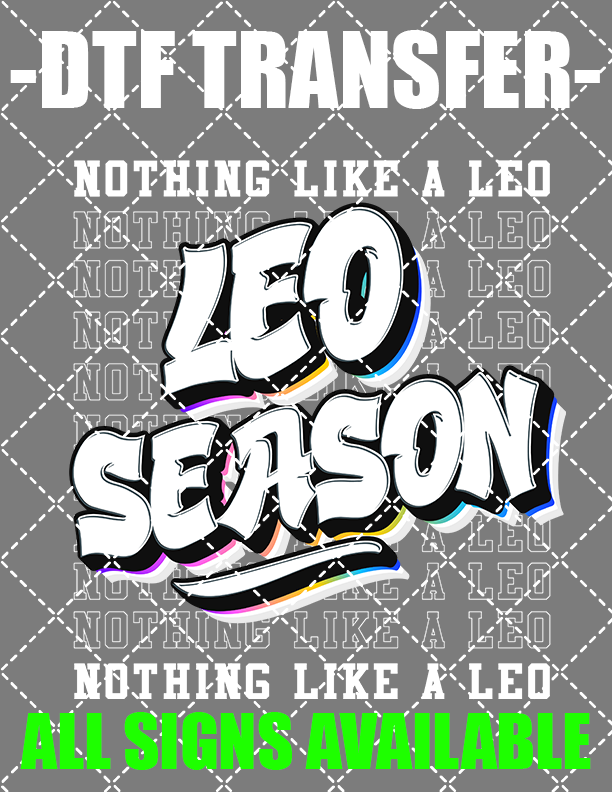 Zodiac Season - DTF Transfer (Ready To Press)