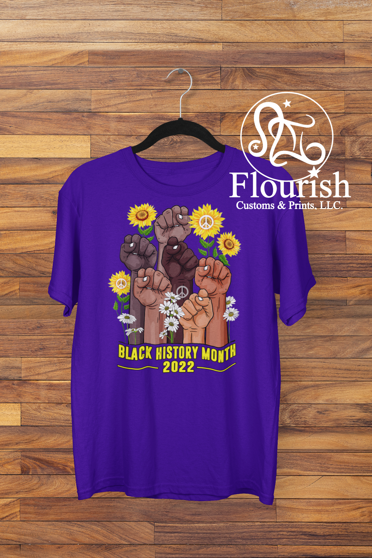 Black History Month 2022 Peace Tee