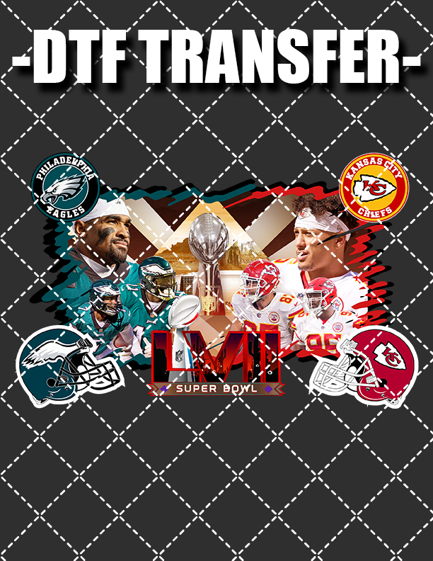 Superbowl QB Faceoff V2 - DTF Transfer (Ready To Press)