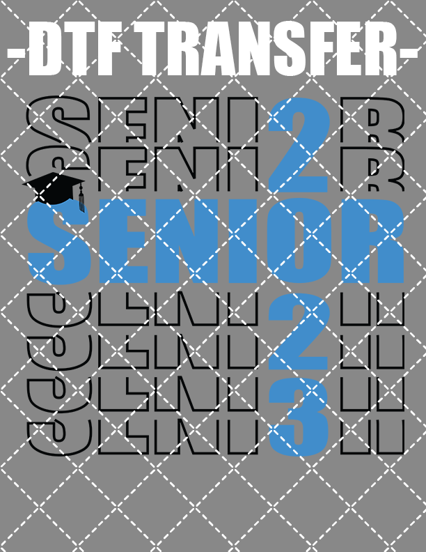 Senior Mirror Class Of 2023 v2 - DTF Transfer (Ready To Press)