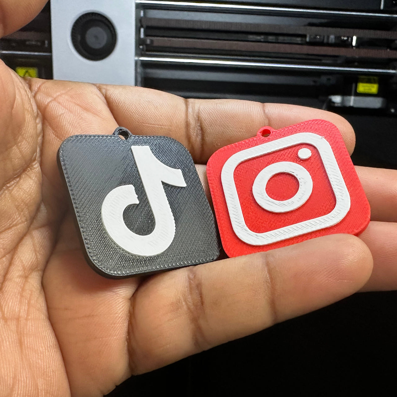 NFC Social Keychain - 3D Printed & Fully Customizable!