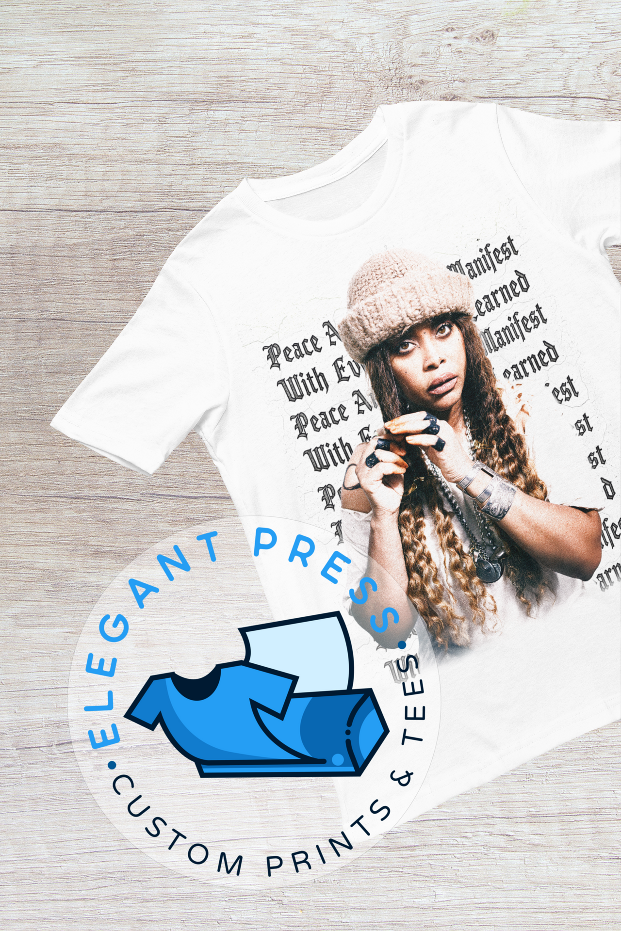 Erykah Badu Peace & Blessings Icon Tee