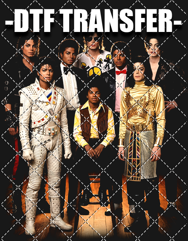 MJ Evolution (Black Tee Only) - DTF Transfer (Ready To Press)