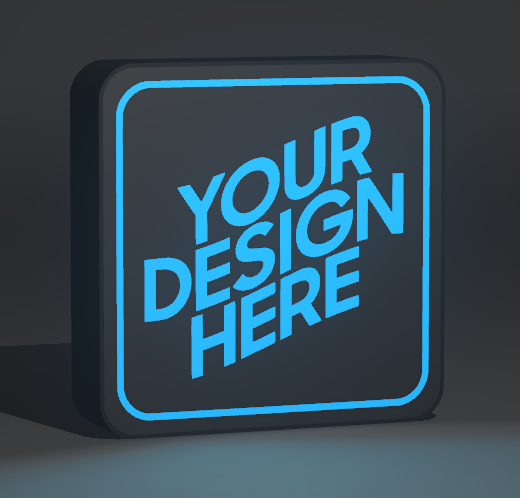3D Printed LED Light Box – Custom