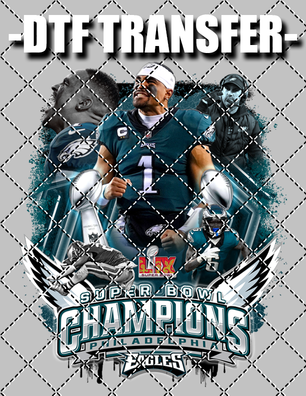 Eagles 2025 Champions - DTF Transfer (Ready To Press)