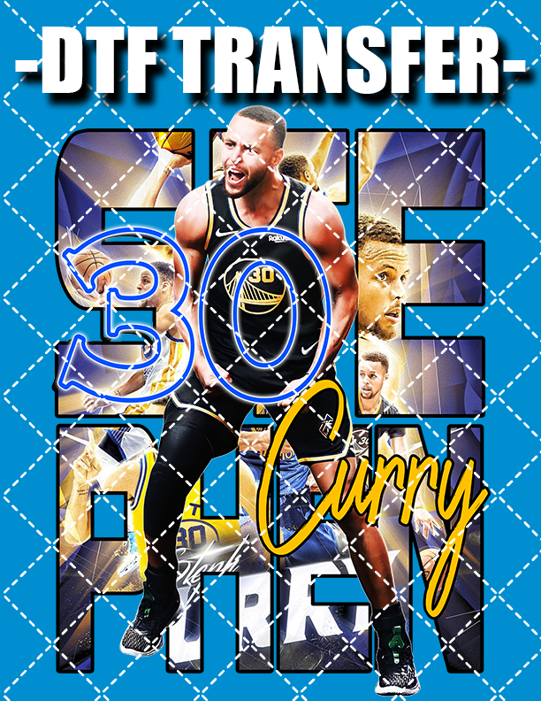 Curry Bootleg - DTF Transfer (Ready To Press)