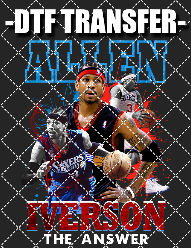 Iverson Bootleg - DTF Transfer (Ready To Press)