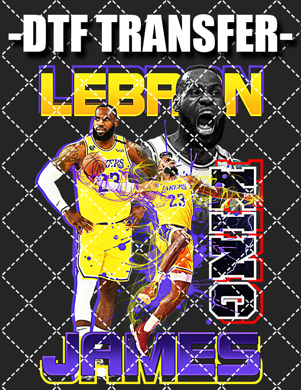 Lebron LA Bootleg - DTF Transfer (Ready To Press)
