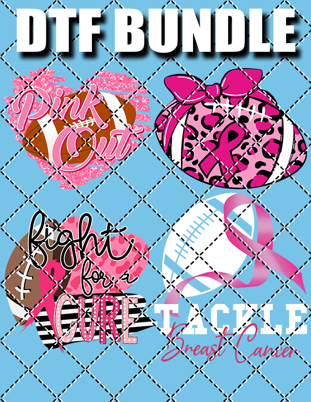 Breast Cancer Awareness Bundle #1 - DTF Transfer (Ready To Press)