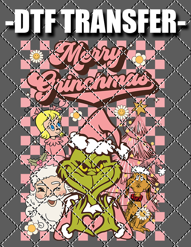 Merry Grinchmas - DTF Transfer (Ready To Press)