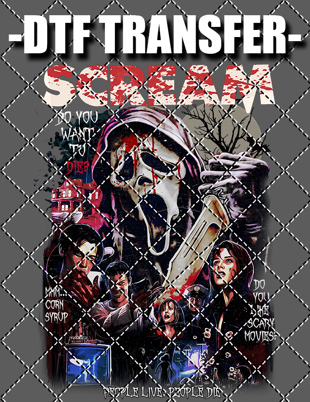 Scream Movie - DTF Transfer (Ready To Press)