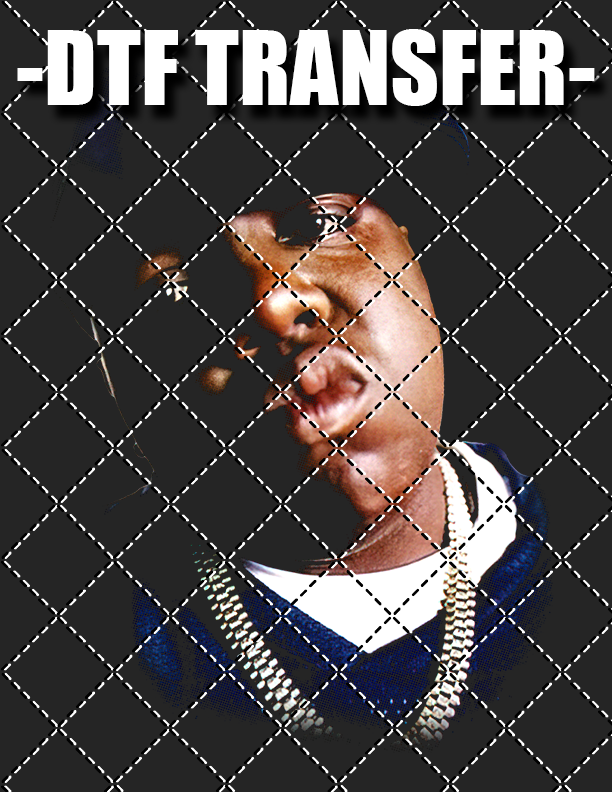 Biggie (For Black Tee Only) - DTF Transfer (Ready To Press)