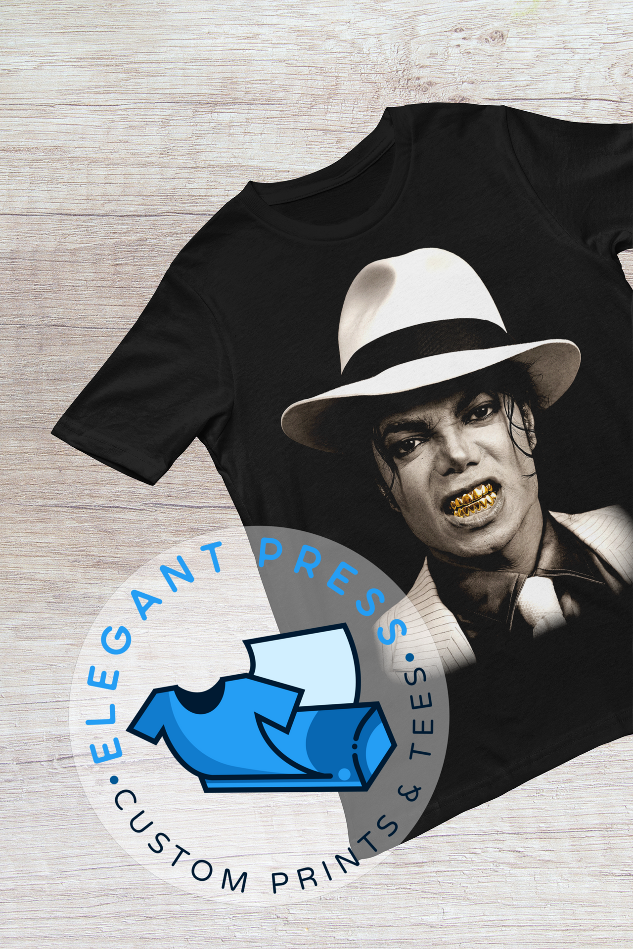 MJ - Smooth Criminal Gold - Tee (Black Only)