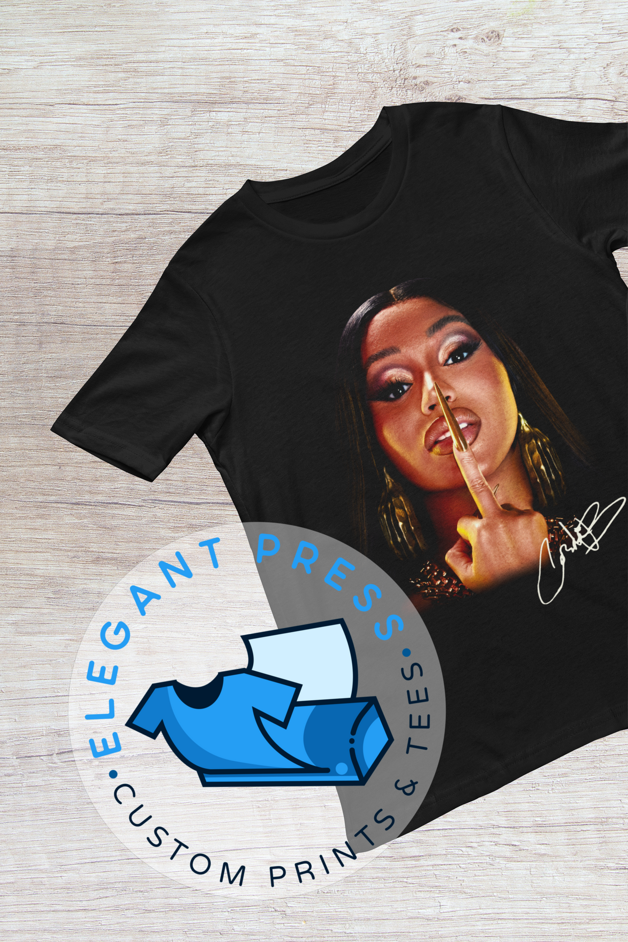 Cardi Drama - Tee (Black Only)