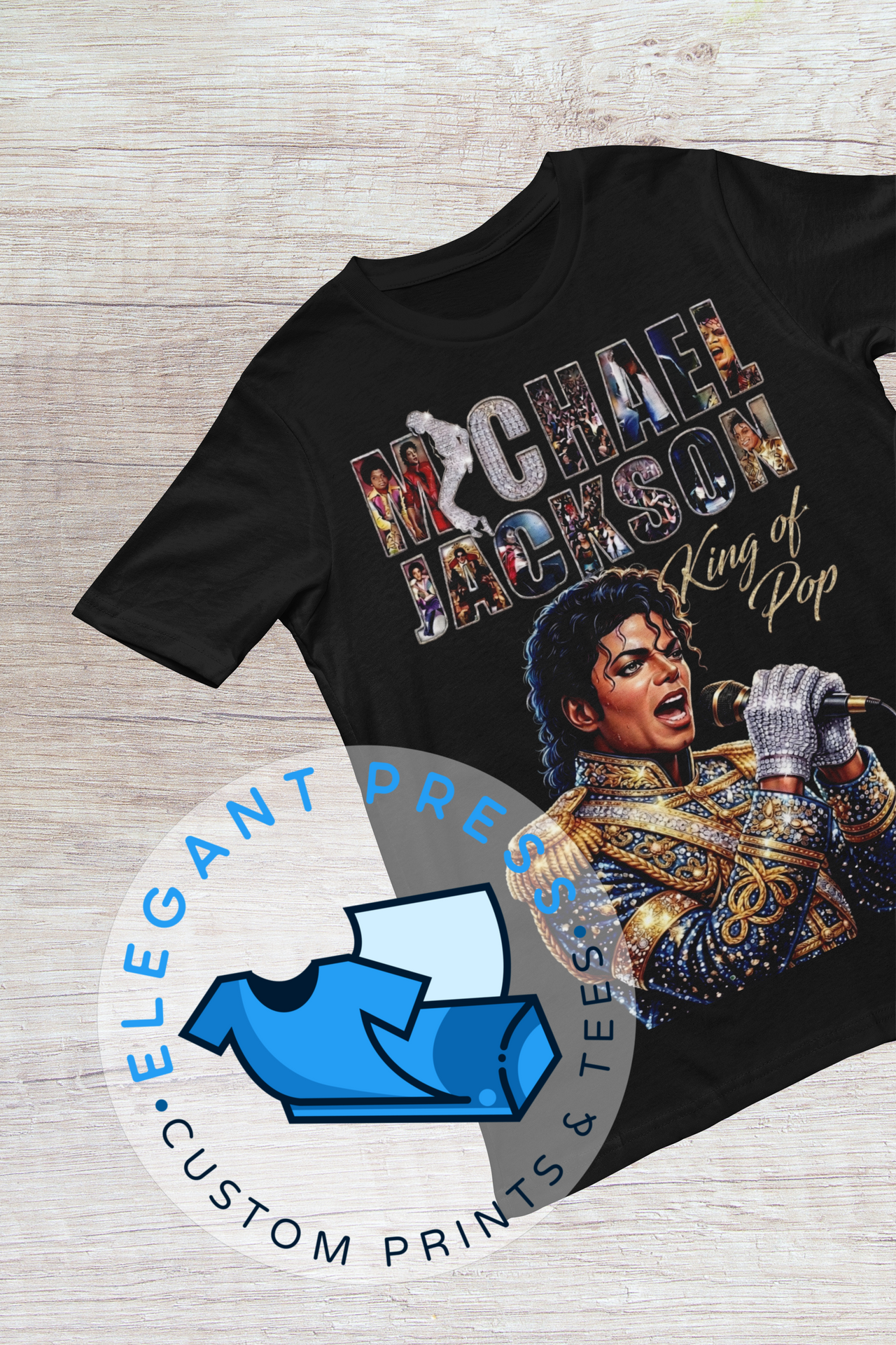 MJ - King Of Pop - Tee (Black Only)