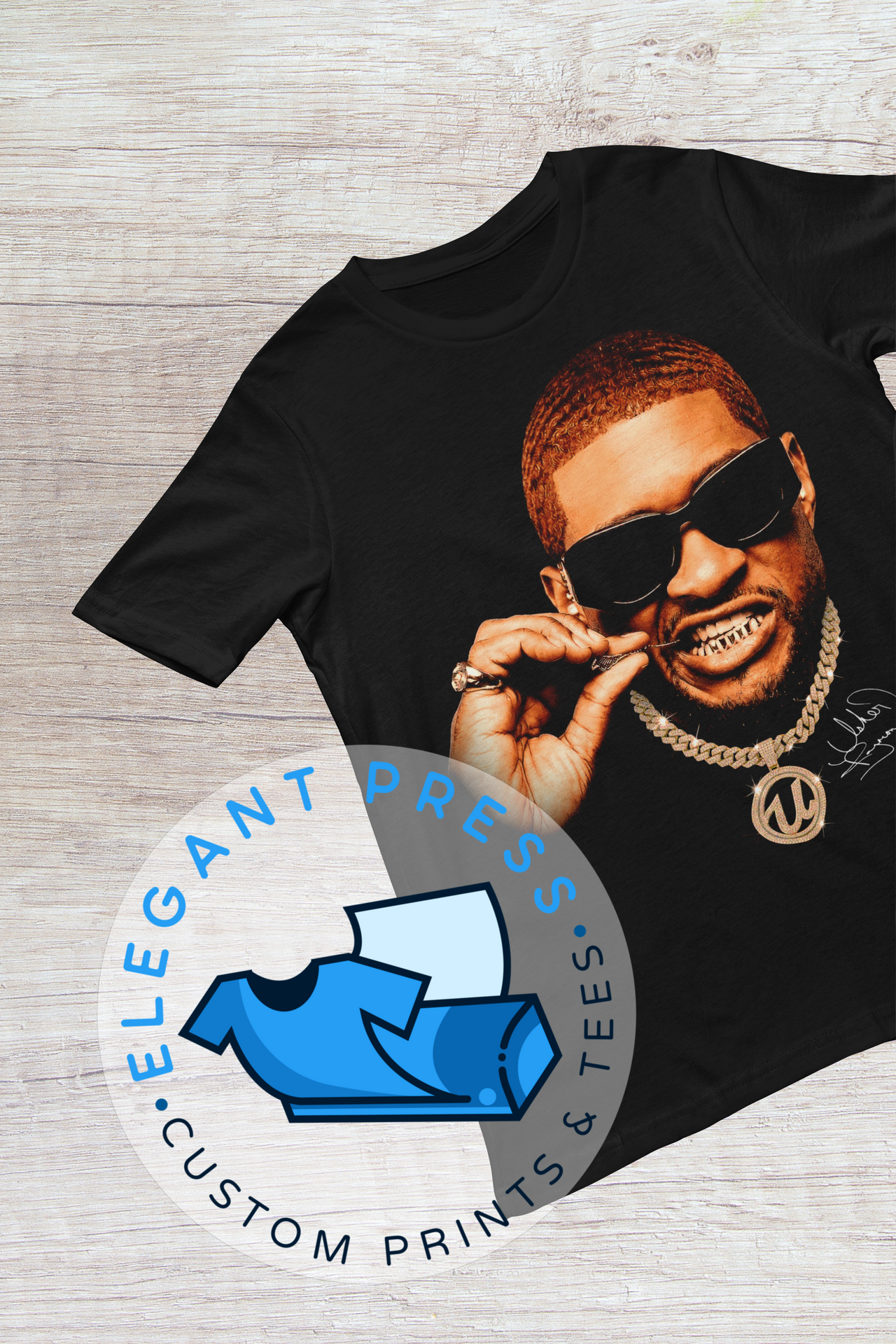 Usher - Grill Icon Signature - Tee (Black Only)