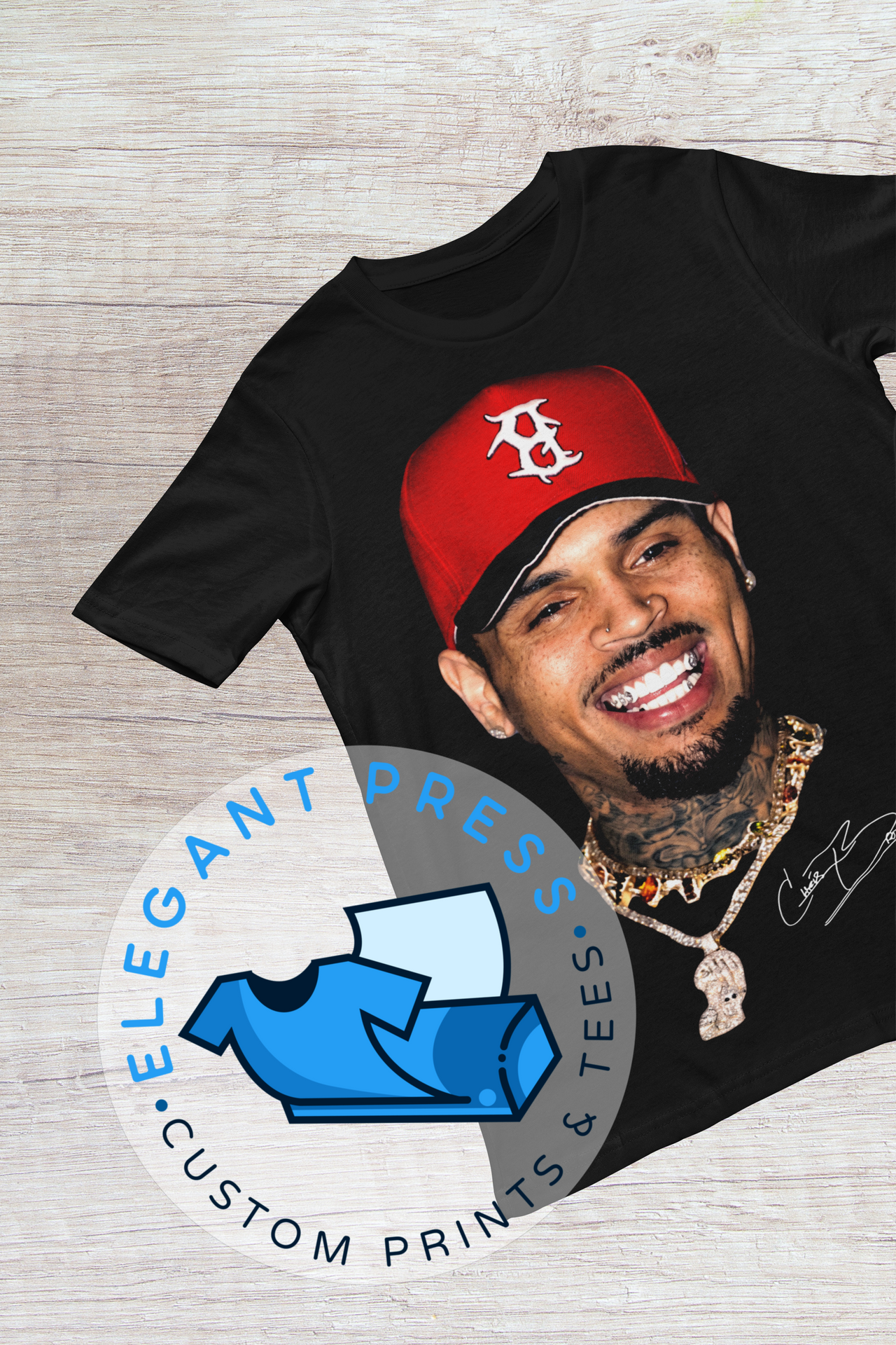 Chris Brown - Red Signature - Tee (Black Only)