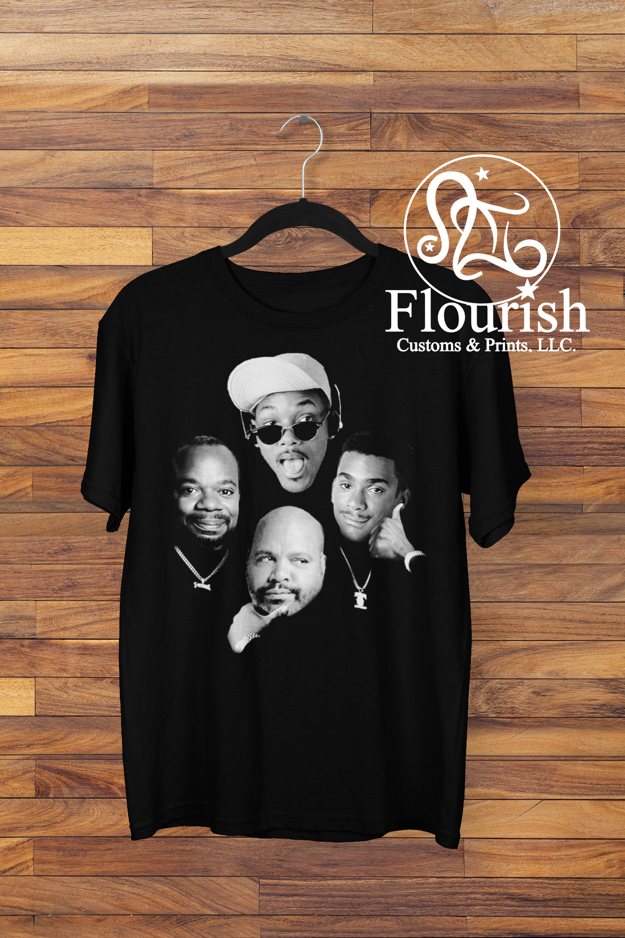 Fresh Prince Male Icons (Black Only) Tee
