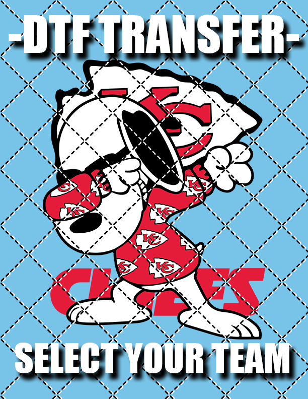 NFL Snoopy (Select Team) - DTF Transfer (Ready To Press)